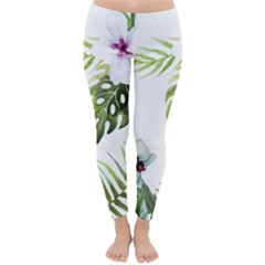 Flowers Classic Winter Leggings by goljakoff