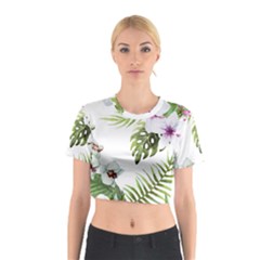 Flowers Cotton Crop Top by goljakoff