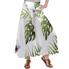 Flowers Satin Palazzo Pants by goljakoff