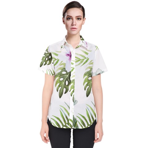 Flowers Women s Short Sleeve Shirt by goljakoff