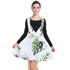 Flowers Plunge Pinafore Dress by goljakoff