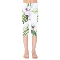 Flowers Kids  Capri Leggings  by goljakoff