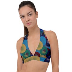 Kaleidoscope Halter Plunge Bikini Top by WILLBIRDWELL