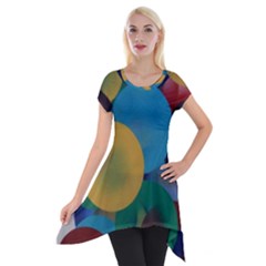 Kaleidoscope Short Sleeve Side Drop Tunic by WILLBIRDWELL