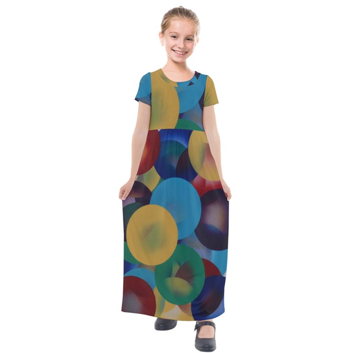 Kaleidoscope Kids  Short Sleeve Maxi Dress