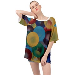 Kaleidoscope Oversized Chiffon Top by WILLBIRDWELL