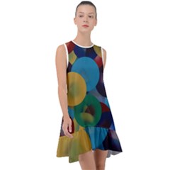 Kaleidoscope Frill Swing Dress by WILLBIRDWELL