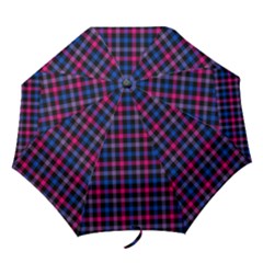 Bisexual Pride Checkered Plaid Folding Umbrellas