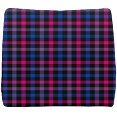 Bisexual Pride Checkered Plaid Seat Cushion by VernenInk