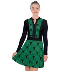 Gothicgreen Long Sleeve Panel Dress