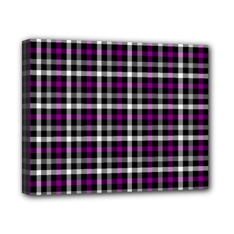 Asexual Pride Checkered Plaid Canvas 10  X 8  (stretched) by VernenInk