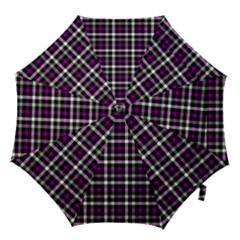 Asexual Pride Checkered Plaid Hook Handle Umbrellas (small) by VernenInk