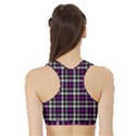 Asexual Pride Checkered Plaid Sports Bra with Border View2