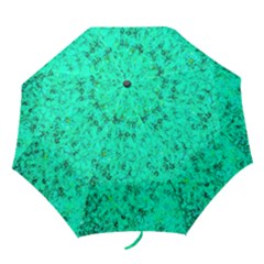 Aqua Marine Glittery Sequins Folding Umbrellas by essentialimage