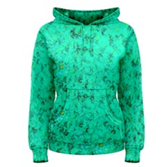 Aqua Marine Glittery Sequins Women s Pullover Hoodie by essentialimage