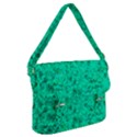 Aqua Marine Glittery Sequins Buckle Messenger Bag View1