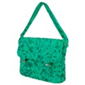 Aqua Marine Glittery Sequins Buckle Messenger Bag View2