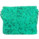 Aqua Marine Glittery Sequins Buckle Messenger Bag View3