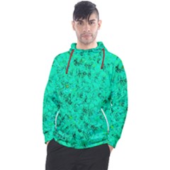 Aqua Marine Glittery Sequins Men s Pullover Hoodie by essentialimage