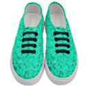 Aqua Marine Glittery Sequins Women s Classic Low Top Sneakers View1