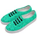 Aqua Marine Glittery Sequins Women s Classic Low Top Sneakers View2