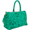 Aqua Marine Glittery Sequins Duffel Travel Bag View2