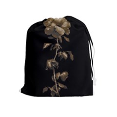 Dark Rose Poster Drawstring Pouch (xl) by dflcprintsclothing