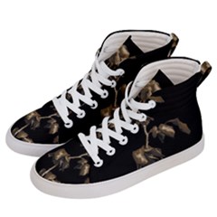 Dark Rose Poster Men s Hi-top Skate Sneakers