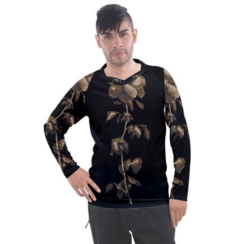 Dark Rose Poster Men s Pique Long Sleeve Tee by dflcprintsclothing