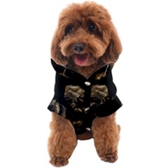 Dark Rose Poster Dog Coat by dflcprintsclothing