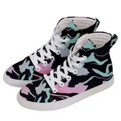 Painted Lines Women s Hi-top Skate Sneakers by designsbymallika