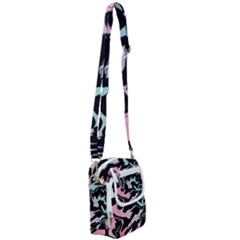 Painted Lines Shoulder Strap Belt Bag by designsbymallika