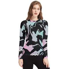 Painted Lines Women s Long Sleeve Rash Guard by designsbymallika