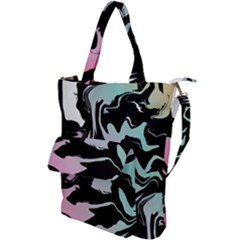 Painted Lines Shoulder Tote Bag