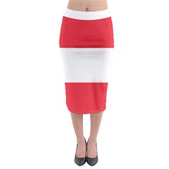 Flag Of Austria Midi Pencil Skirt by FlagGallery