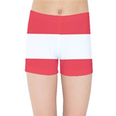 Flag Of Austria Kids  Sports Shorts by FlagGallery