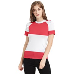 Flag Of Austria Women s Short Sleeve Rash Guard