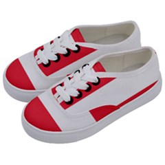 Flag Of Austria Kids  Classic Low Top Sneakers by FlagGallery