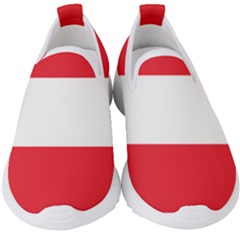 Flag Of Austria Kids  Slip On Sneakers by FlagGallery