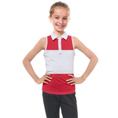 Flag Of Austria Kids  Sleeveless Polo Tee