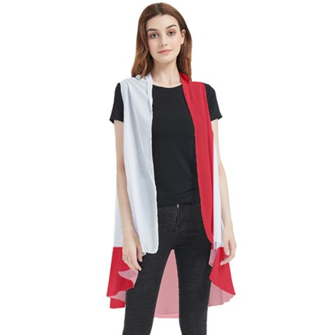 Flag Of Austria Sleeveless Chiffon Waistcoat Shirt by FlagGallery