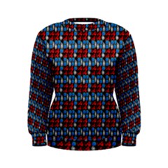 Red And Blue Women s Sweatshirt by Sparkle