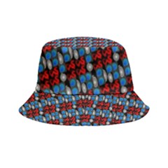 Red And Blue Inside Out Bucket Hat