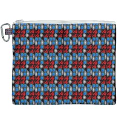 Red And Blue Canvas Cosmetic Bag (xxxl) by Sparkle