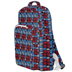 Red And Blue Double Compartment Backpack