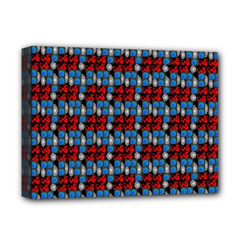 Red And Blue Deluxe Canvas 16  X 12  (stretched) 