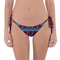 Red And Blue Reversible Bikini Bottom by Sparkle