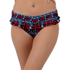 Red And Blue Frill Bikini Bottom by Sparkle