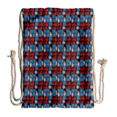 Red And Blue Drawstring Bag (large) by Sparkle