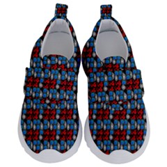 Red And Blue Kids  Velcro No Lace Shoes by Sparkle